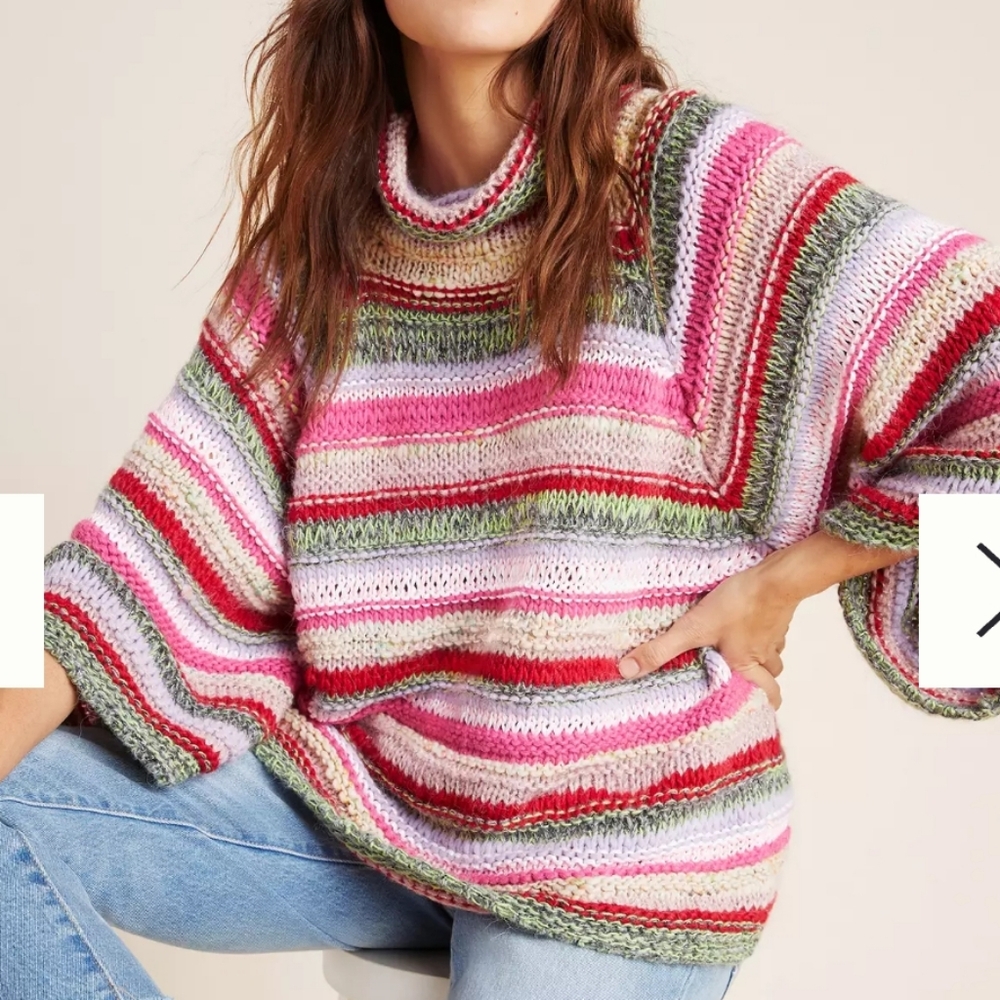 Anthropologie Candice bell sleeve sweater
